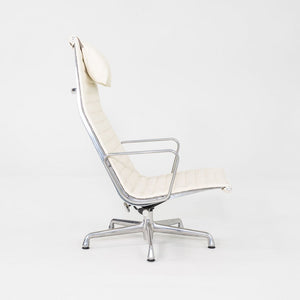 2009 Herman Miller Eames Aluminum Group Lounge Chair with 2101 Ivory Leather