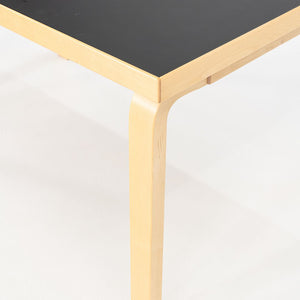 2012 Alvar and Aino Aalto for Artek Table 81B Dining Table / Desk Black 34x54"