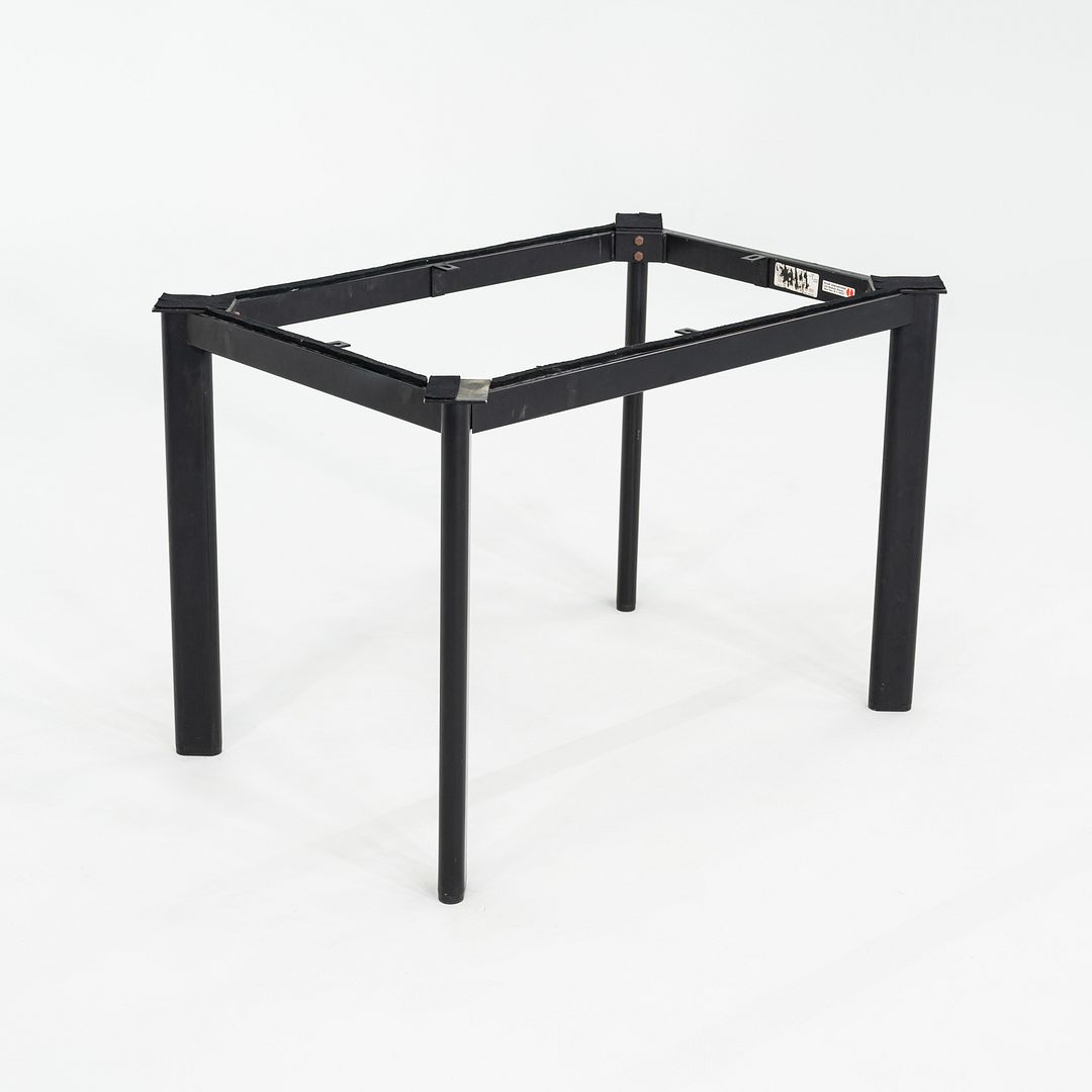 1990 Knoll Joseph D'Urso Racetrack Dining / Work Table in Steel with Marble Top