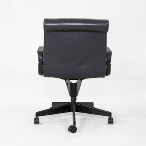 C. 2001 Richard Sapper Management Desk Chair w/ Grey Leather Upholstery 6x Avail