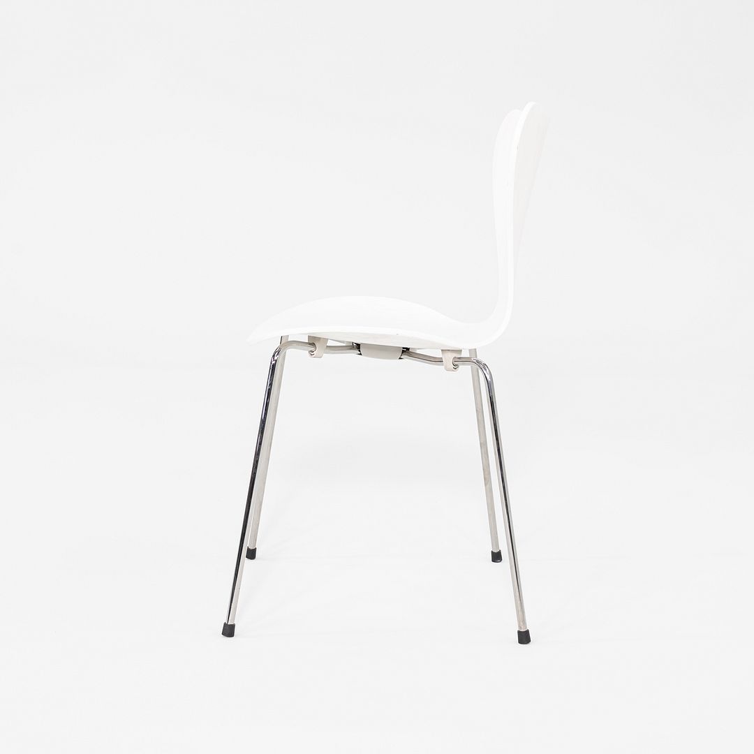 2020s Arne Jacobsen for Fritz Hansen Series 7 Chair Painted Ash w/ Chrome Base