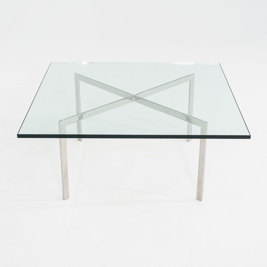 2005 Mies van der Rohe for Knoll Barcelona Coffee Table Stainless Steel & Glass