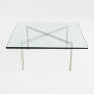 2005 Mies van der Rohe for Knoll Barcelona Coffee Table Stainless Steel & Glass