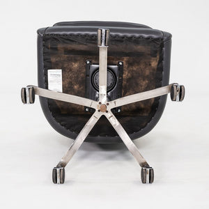 2006 Nicos Zographos Alpha Bucket Executive Desk Chair in Grey Leather 9x Avail