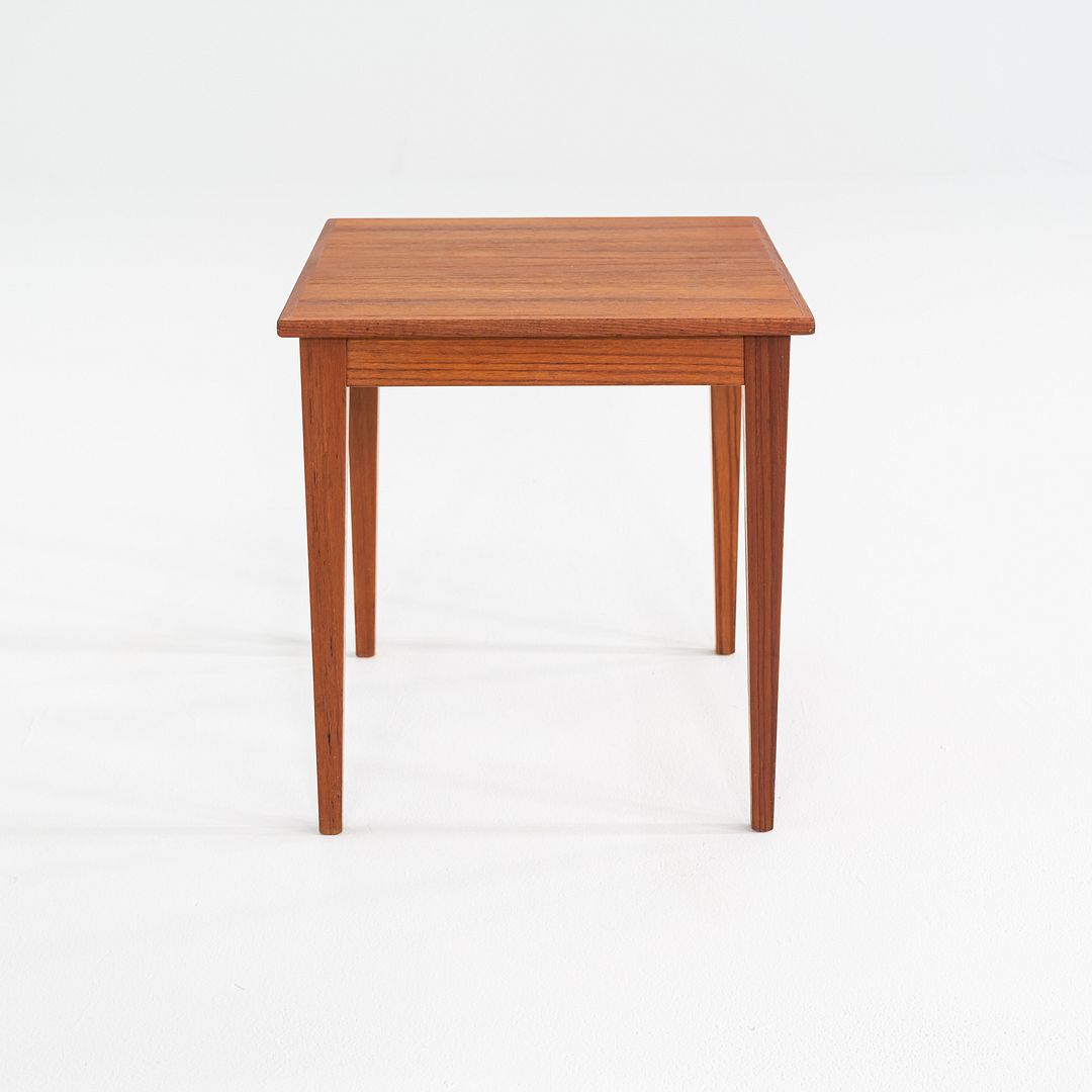 1960s Teak End Table by Kvalitet Form Function of Denmark 15 x 15 x 14 Inches