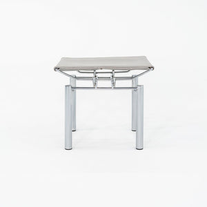 1980s Hans Ullrich Bitsch 8600 Stool / Ottoman for Kusch & Co. w/ Grey Leather