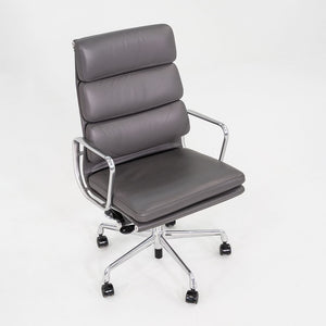 2017 Herman Miller Eames Soft Pad Executive Desk Chair Grey Leather 6x Available