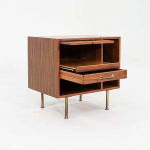 1970s Jens Risom Design 27 inch Cabinet / Nightstand in Walnut w/ One Drawer