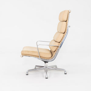 2007 Herman Miller Eames Soft Pad Reclining Lounge Chair with Oatmeal Fabric