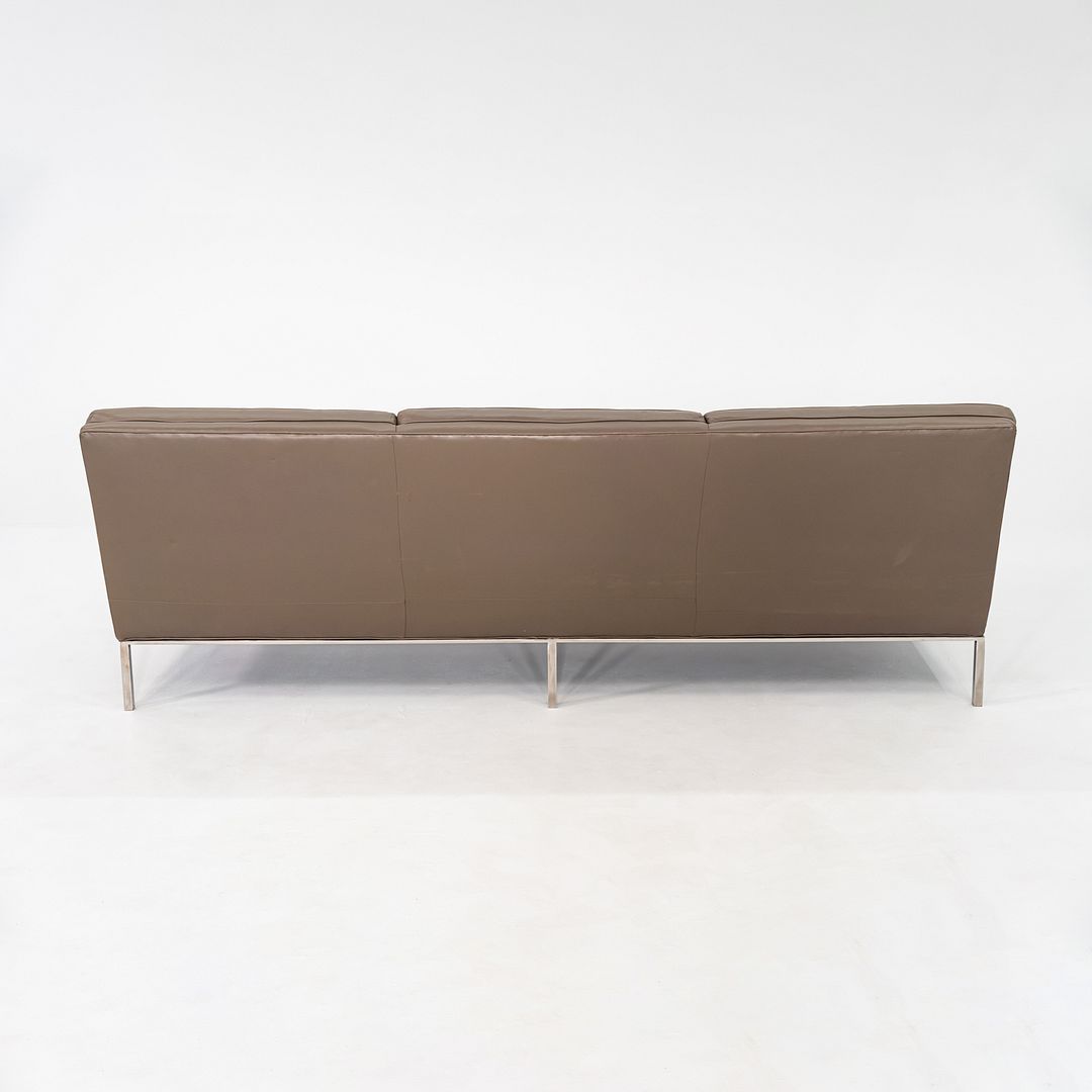 1960s Gordon Bunshaft and Davis Allen of SOM Three Seat Sofa in Brown Leather