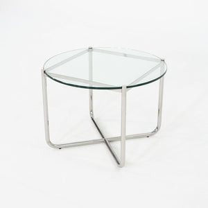 2000s Mies Van Der Rohe for Knoll E04M MR Coffee Table with Glass Top 27.5"