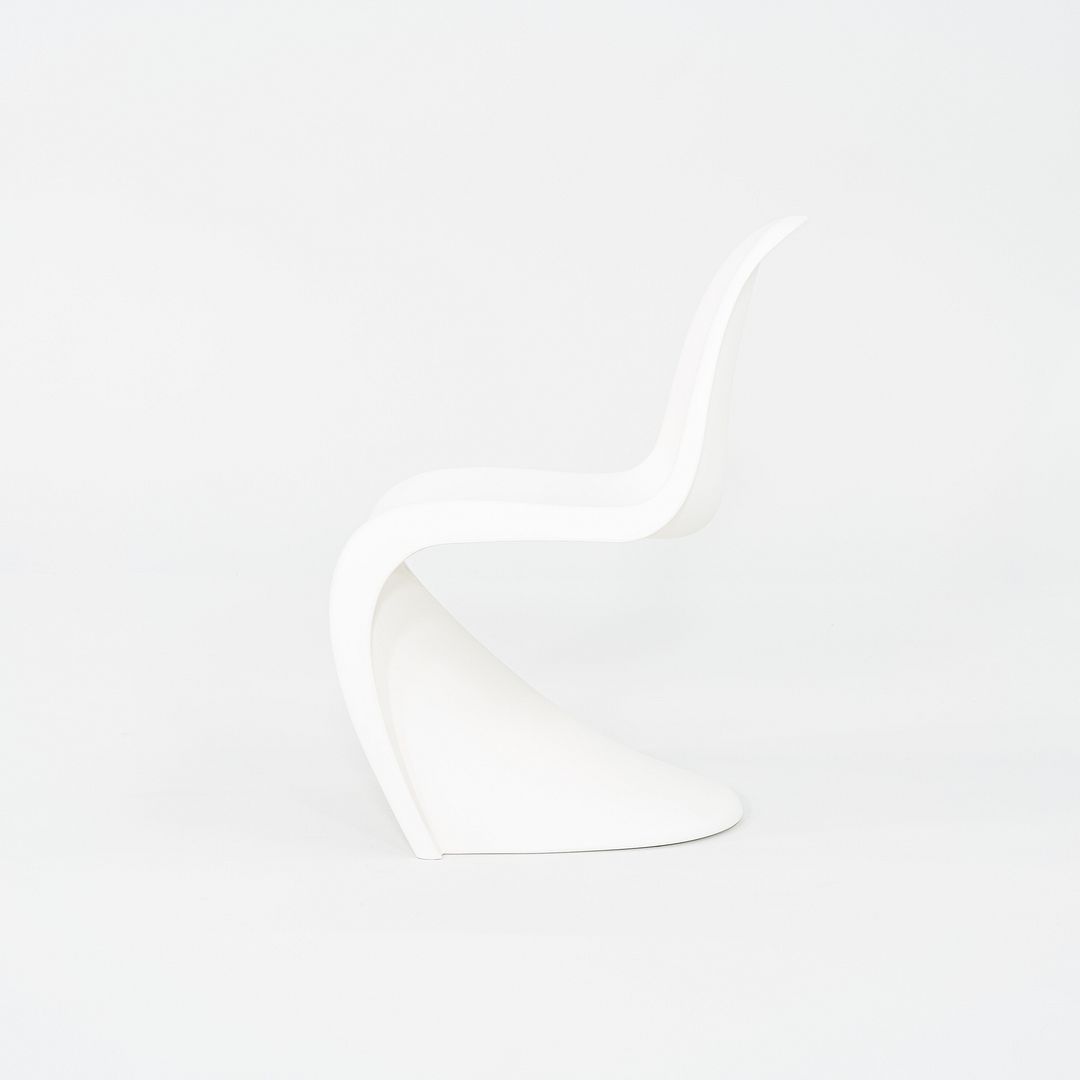 2010s Set of Six Verner Panton for Vitra Dining Chairs in White Polypropylene