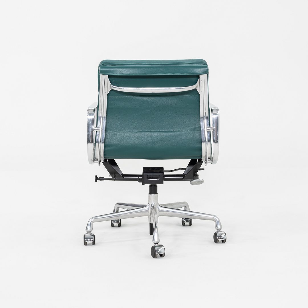 2010s Herman Miller Eames Soft Pad Management Desk Chair with Green Leather