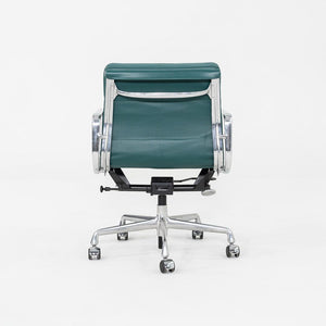 2010s Herman Miller Eames Soft Pad Management Desk Chair with Green Leather