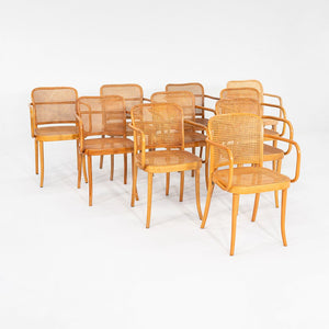 1980s Set of 10 Model 811 Prague Chairs by Josef Hoffman for Stendig / Thonet