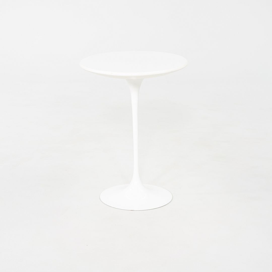 2000s Eero Saarinen for Knoll Tulip End Table with Oval Laminate Tops 2x Avail