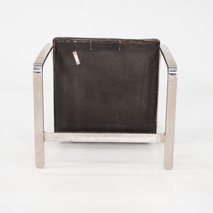 1960s Set of Eight Mies van der Rohe Knoll Stainless Steel Flat Bar Brno Chairs