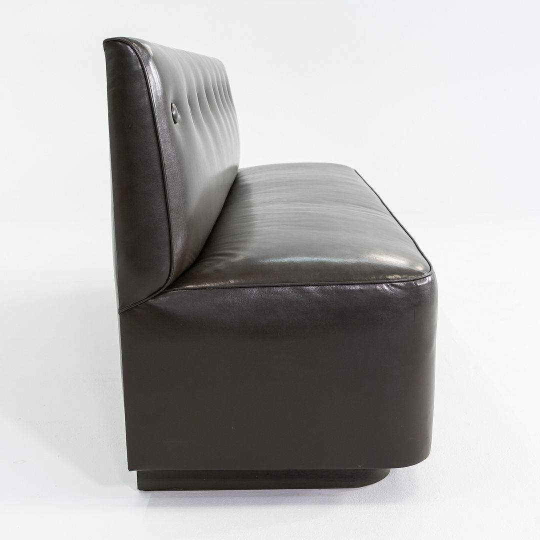 2004 Henry B Urban Custom Banquette / Bench Rich Brown Vinyl Upholstery Finish