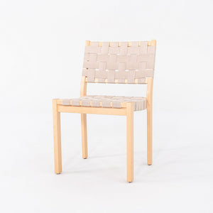 2010 Pair of Alvar & Aino Aalto for Artek 611 Stacking Dining Side Chairs Beige