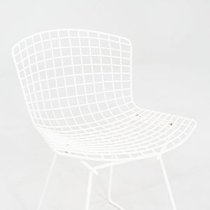 1990s Harry Bertoia for Knoll Wire Dining / Side Chair White Powdercoated Steel