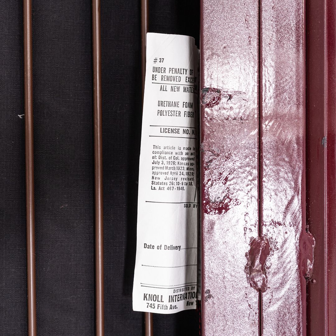 1981 Gae Aulenti Knoll Orsay Two Seat Sofa Loveseat w/ Suede Upholstery 2x Avail