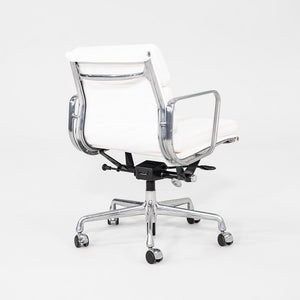 2010s Herman Miller Eames Soft Pad Management Desk Chair with White Leather