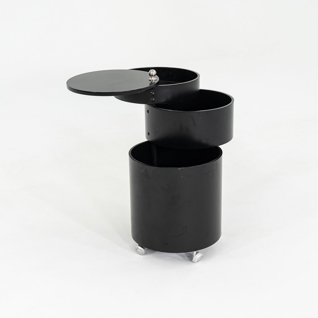 2010s Verpan Panton for Verpan Barboy Container Cart in Black Molded Wood