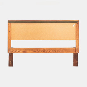 1960s Florence Knoll Cane and Walnut Full-Size Headboard, Model 740 WP 55x37"