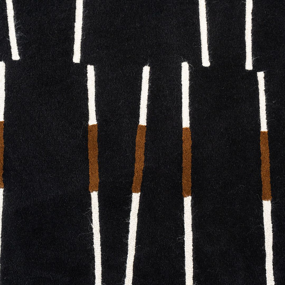 2000s Studio DR DellaRobbia Lanzo Rug 3'7" x 11' Comprised of New Zealand Wool
