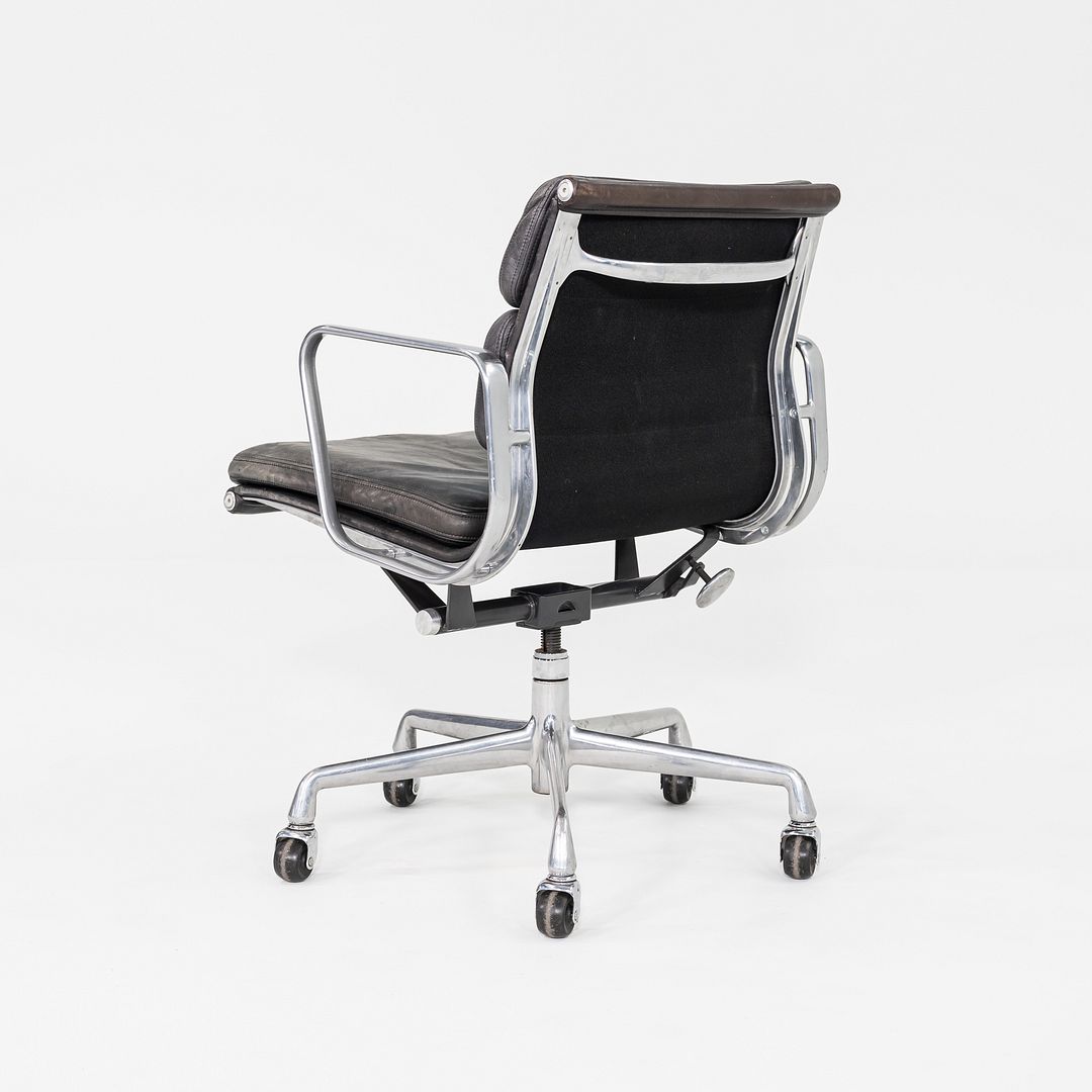 1994 Herman Miller Eames Soft Pad Management Desk Chair Black Leather Upholstery