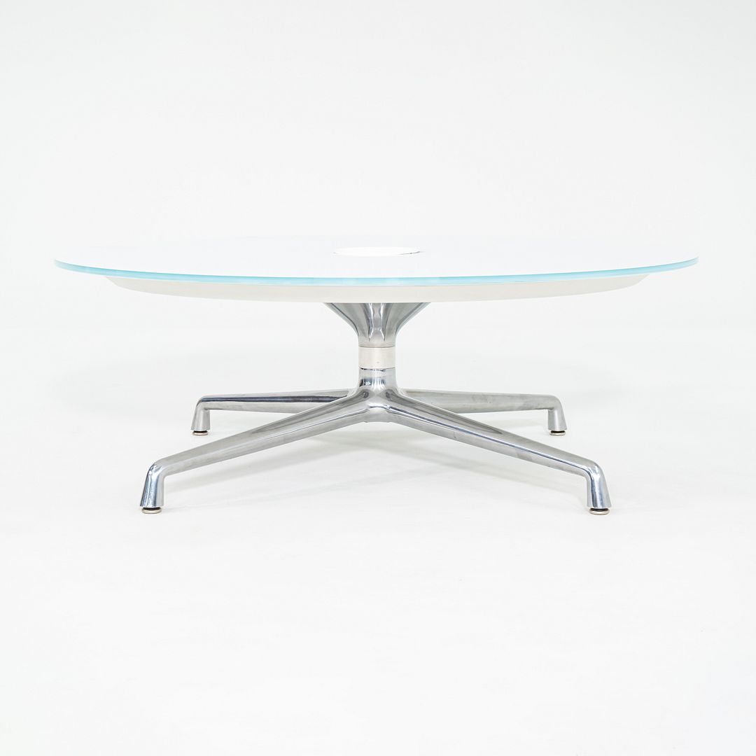 2013 Scott Wilson for Coalesse SW_1 Coffee Table with Round Glass Top 42 inch