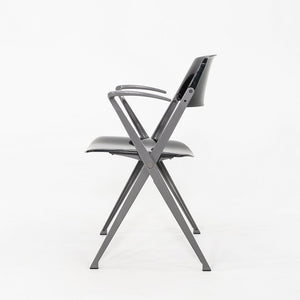2007 Emilio Ambasz for Knoll Visor Stacking Dining Arm Chair in Black 25x Avail