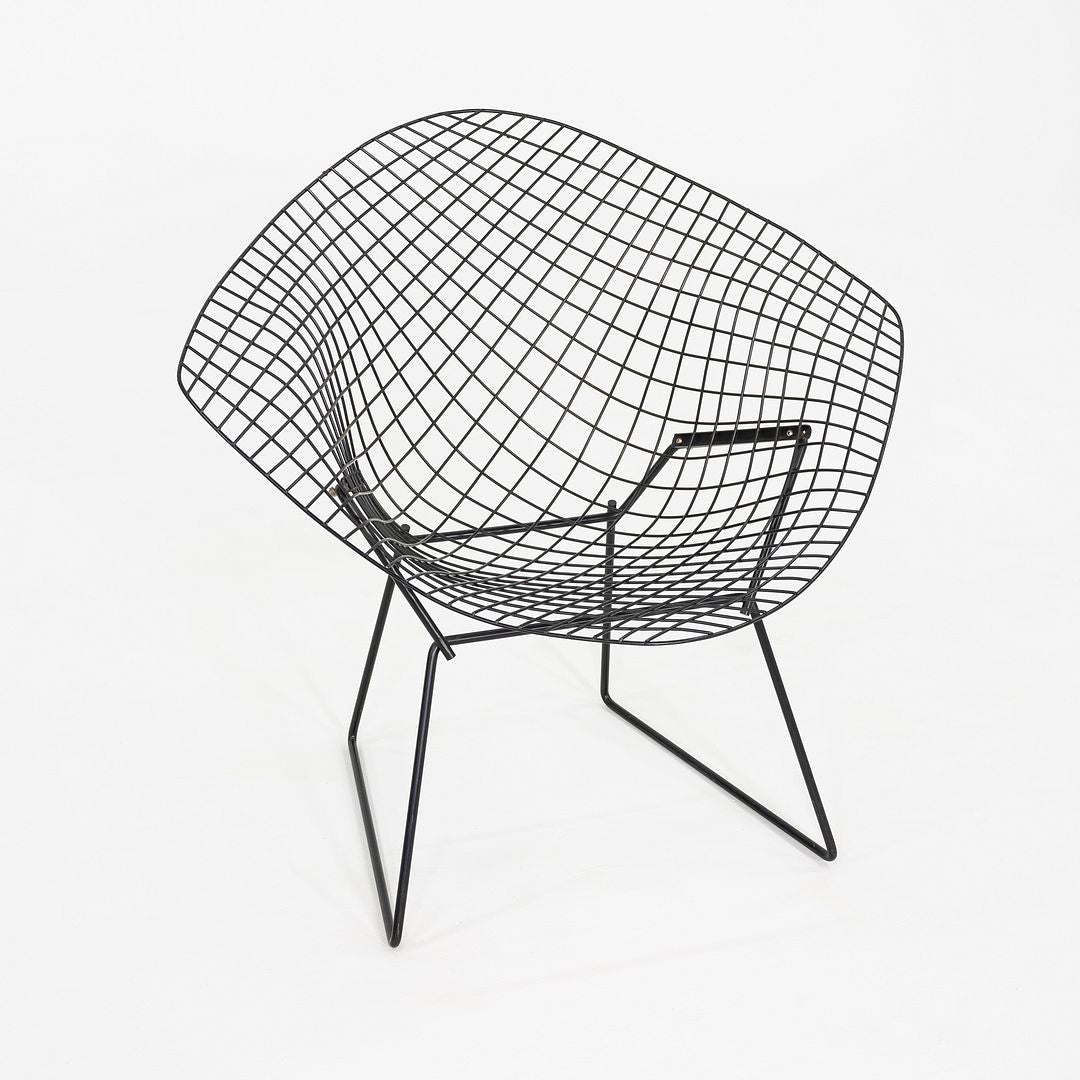 1970s Pair of Harry Bertoia for Knoll Diamond Lounge Chairs Powder Coated Steel