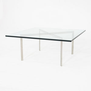 2005 Mies van der Rohe for Knoll Barcelona Coffee Table Stainless Steel & Glass