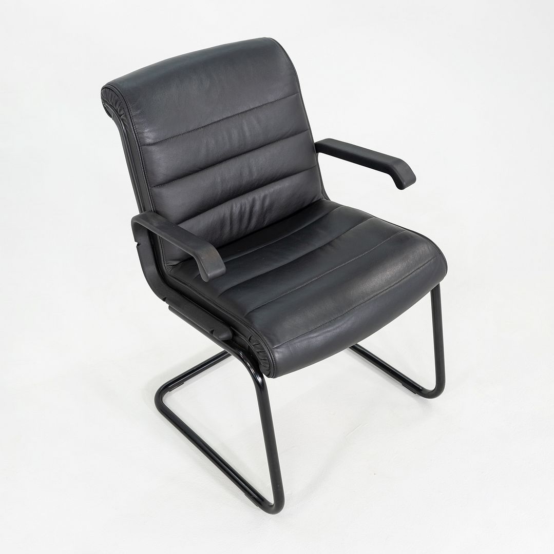 2005 Richard Sapper for Knoll Executive Side Chairs in Black Leather 17x Available