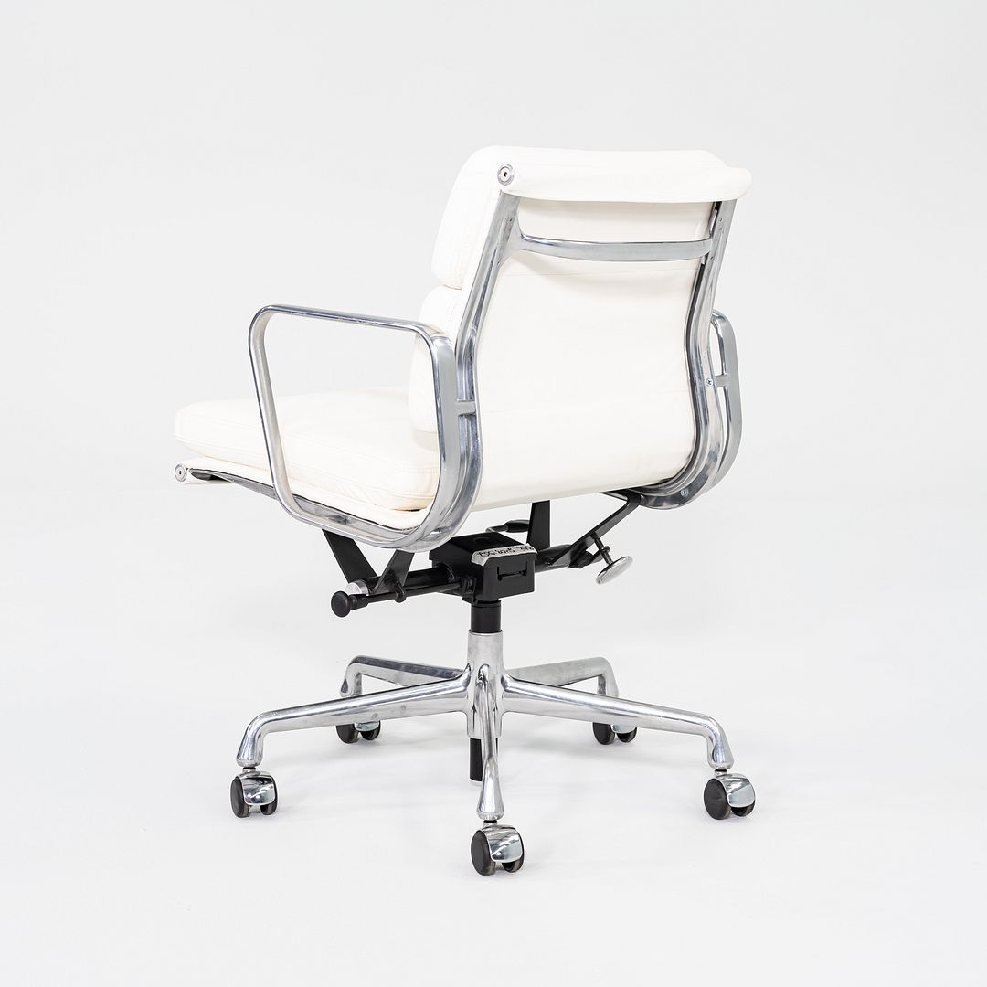 2020s Herman Miller Eames Soft Pad Management Desk Chair with White Leather