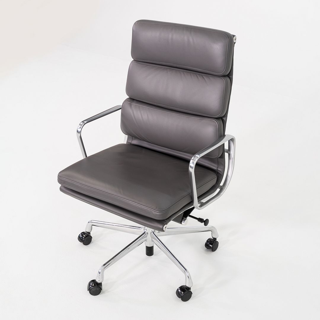 2017 Herman Miller Eames Soft Pad Executive Desk Chair Grey Leather 6x Available