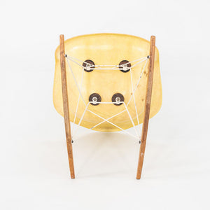 1953 Herman Miller Eames RAR Rocking Chair Yellow Fiberglass Shell & White Base