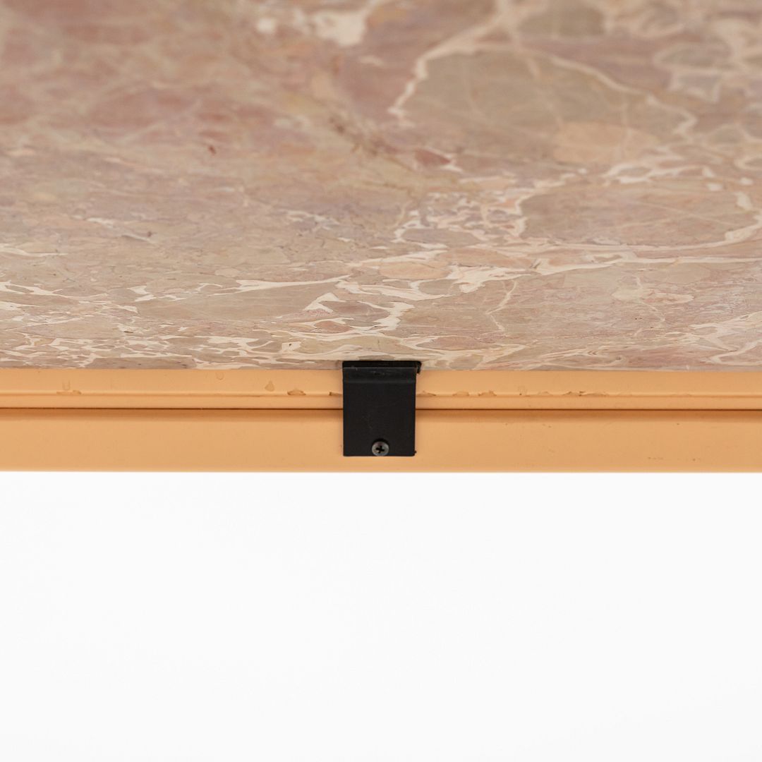 SOLD 1984 Gae Aulenti for Knoll International Orsay Coffee Table w/ Curved Marble Top