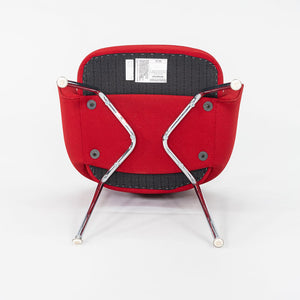2017 Eero Saarinen for Knoll Dining Arm Chairs in Red Fabric 20x Available