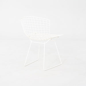 1990s Harry Bertoia for Knoll Wire Dining / Side Chair White Powdercoated Steel