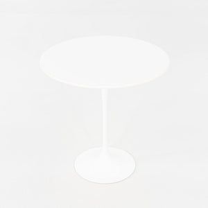 2010s Knoll Eero Saarinen Tulip Side Table with 20" Round Laminate Top in White