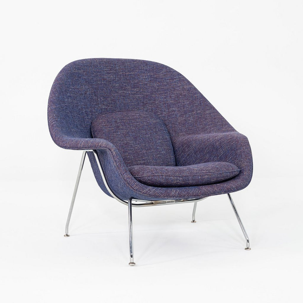 2023 Eero Saarinen for Knoll Full Size Womb Lounge Chair in Purple Upholstery