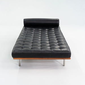 1980s Mies van der Rohe for Knoll Barcelona Daybed in Black Leather, Model 258L