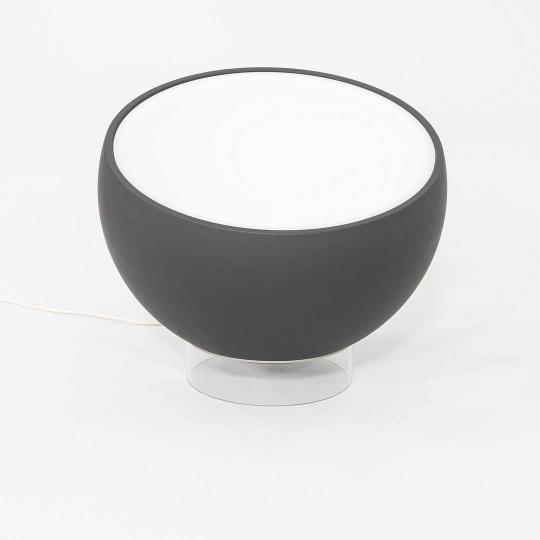 2020 Luc Ramael for Prandina Biluna Floor Lamp in Grey Acrylic w/ Opaline Screen
