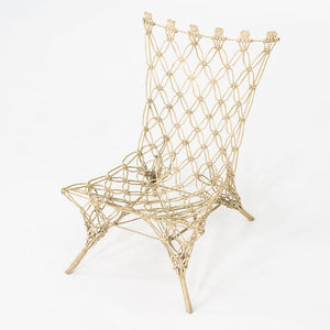 1990s Knotted Chair By Marcel Wanders / Droog for Cappellini in Green Rope