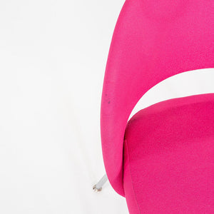 2015 Eero Saarinen for Knoll Armless Executive Dining Chair Pink Fabric 3x Avail