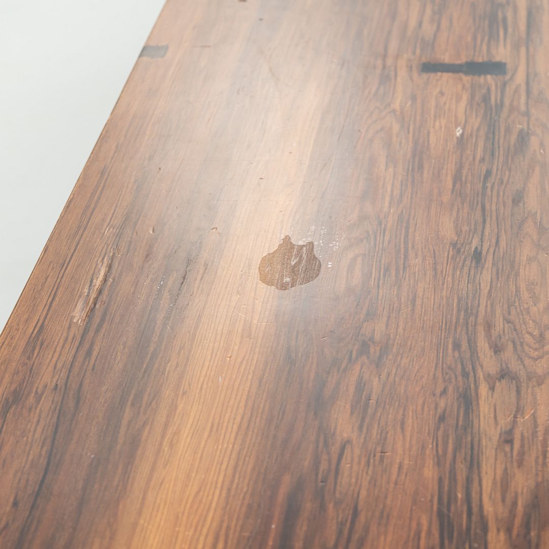 2010s Custom Reclaimed Hardwood Credenza with Steel Base, 19 x 144 x 29 inches