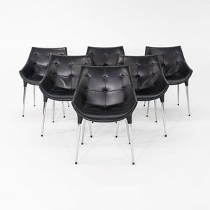 2000s Set of Six Philippe Starck for Cassina 246 Passion Leather Dining Chairs