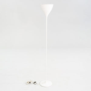 1960s Max Bill Torchiere Floor Lamp in White for B.A.G. Turgi of Switzerland